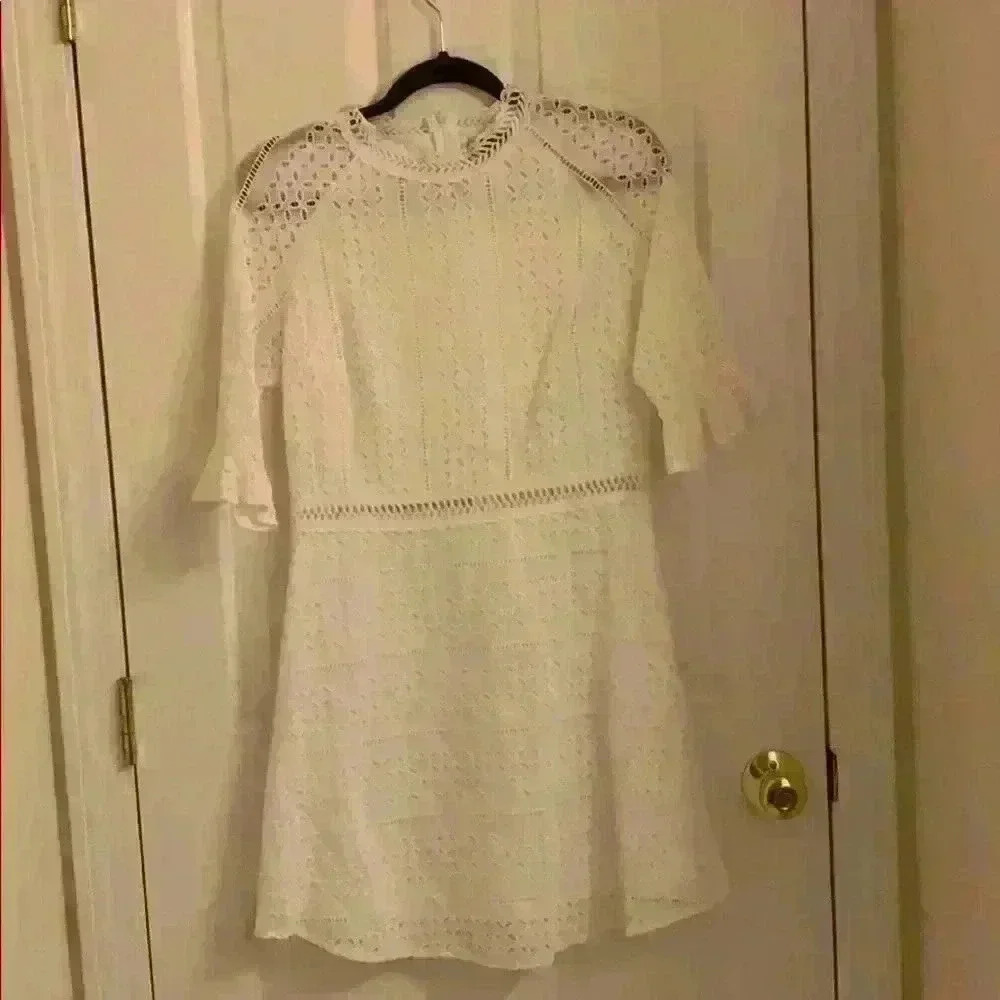 Simpler Amazon White Dress Wedding, Bridal Shower, etc size large